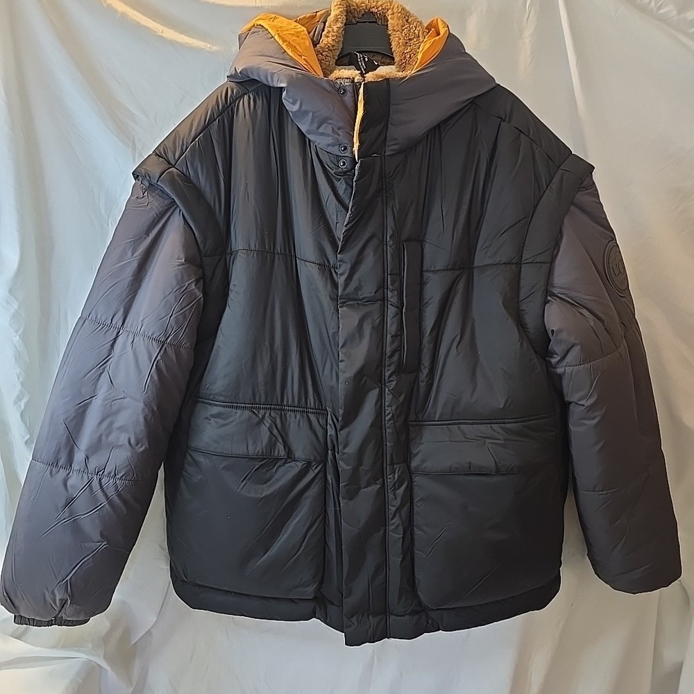 Ugg Kristin Puffer‎ Jacket Reversible Removable Sleeves Unisex Water Resistant